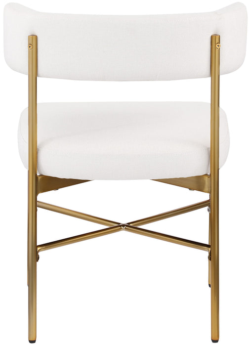 Rivage - Durable Dining Chair With Gold Frame (Set of 2) - Simple Home Plus
