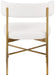 Rivage - Durable Dining Chair With Gold Frame (Set of 2) - Simple Home Plus