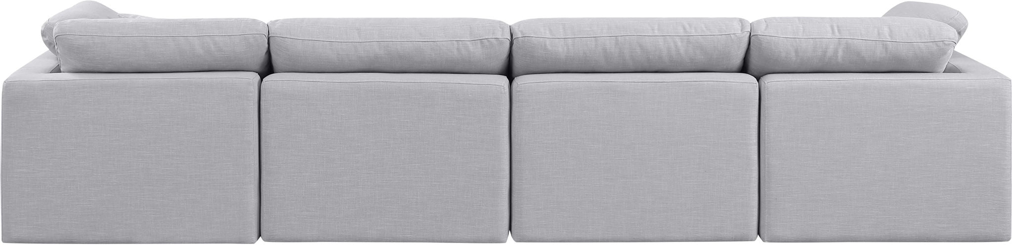 Indulge - Linen 4 Seat Modular Sofa - Simple Home Plus