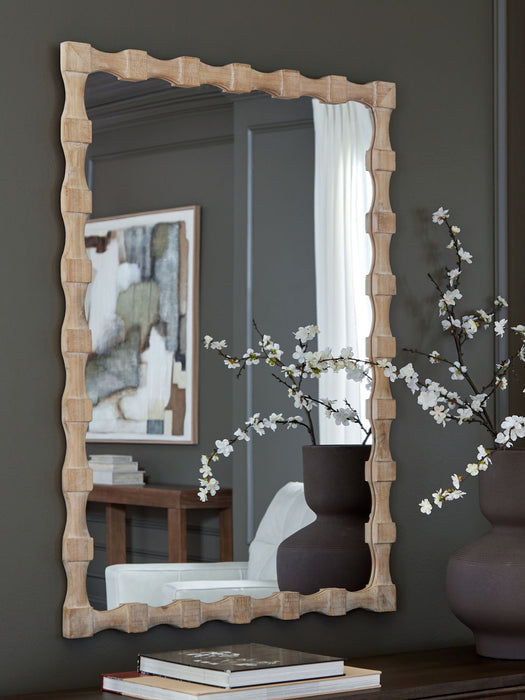 Acelmore - Light Brown - Accent Mirror - Simple Home Plus