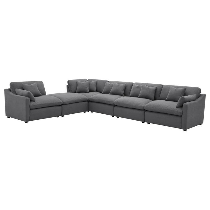 Hobson - Upholstered Modular Sectional Sofa With Ottoman - Simple Home Plus
