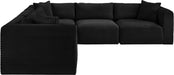 Shaggy - 5 Piece Modular Corner Sectional - Simple Home Plus