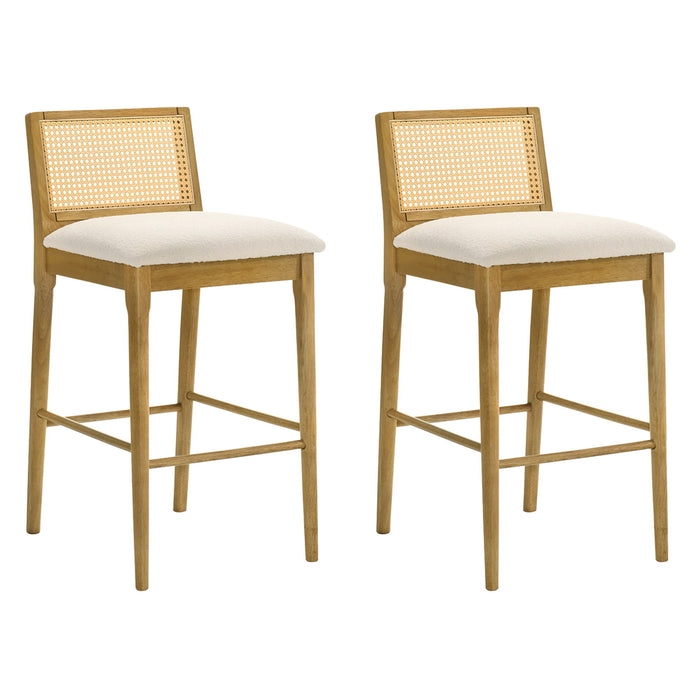 Tobias - Coastal Modern Wood Bar Height Kitchen Bar Stool - Simple Home Plus