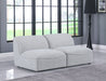 Miramar - 2 Seat Armless Modular Sofa - Simple Home Plus