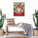Pet Portrait - Bohemian Cat In Forest Framed Canvas Wall Art - Multi - Simple Home Plus