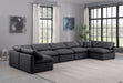 Indulge - Faux Leather 7 Piece Modular U-Shaped Sectional - Simple Home Plus