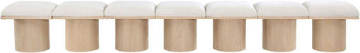 Pavilion - 7 Piece Modular Bench With Natural Base - Simple Home Plus