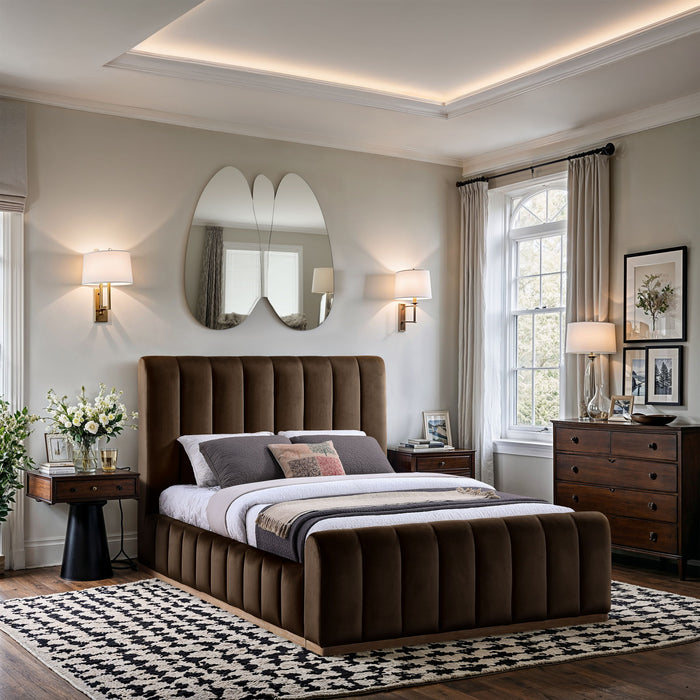 Amara - Velvet Bed - Simple Home Plus