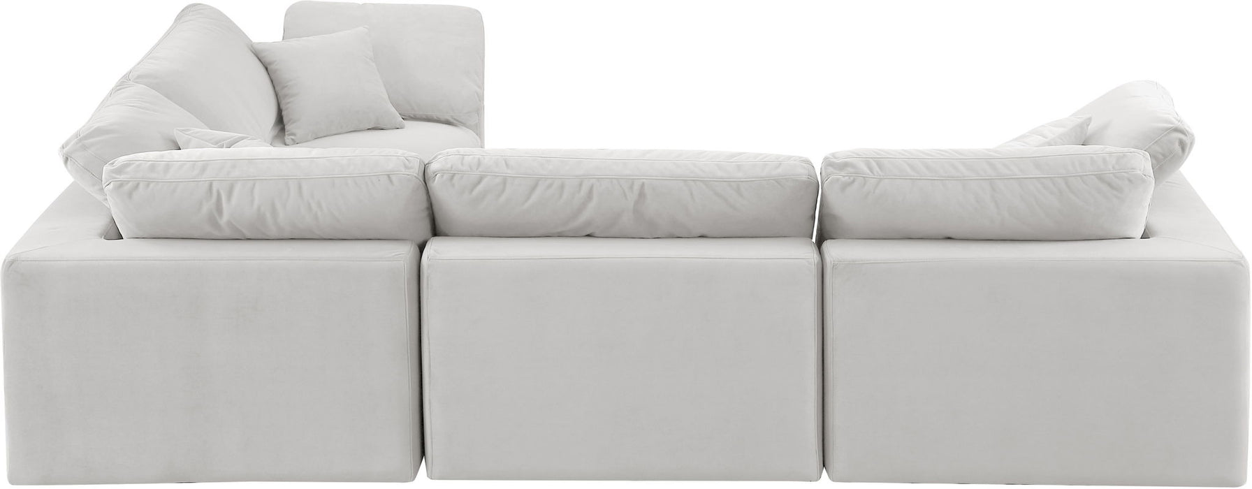 Comfy - 4 Piece Velvet Modular Sectional - Simple Home Plus