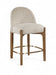 Torino - Counter Stool With Brushed Brown Base - Simple Home Plus