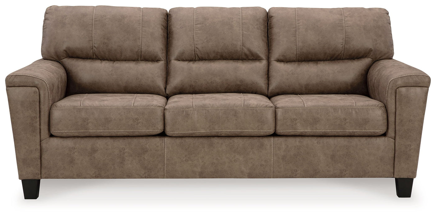 Navi - 3 Pc. - Sofa, Loveseat, Rocker Recliner - Fossil - Simple Home Plus