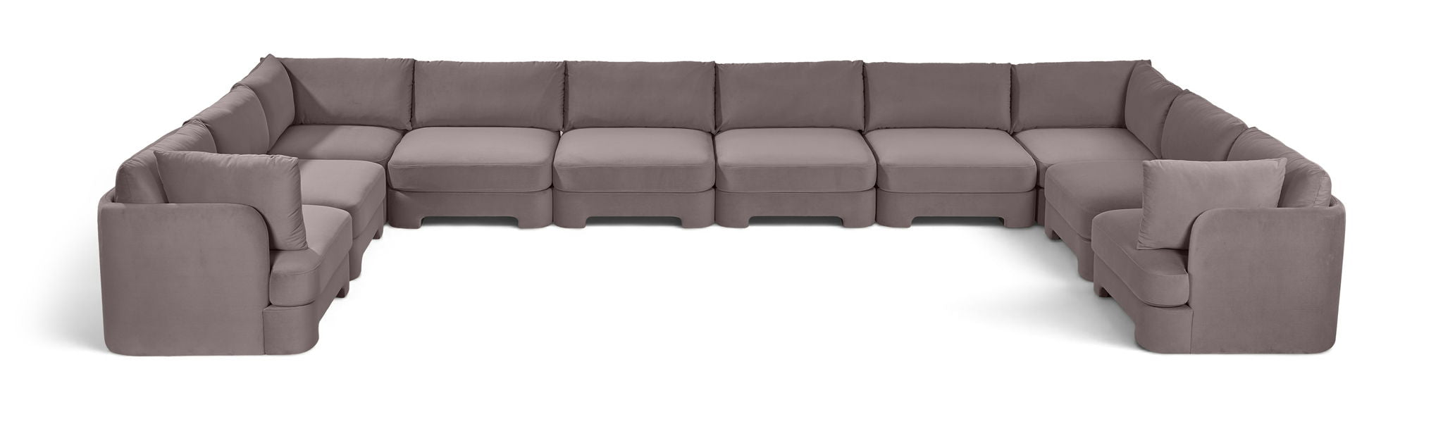 Hammond - Velvet Performance Fabric Upholstered 10 Piece Sectional - Simple Home Plus