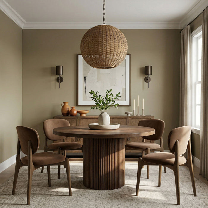 Velora - Upholstered Dining Chair (Set of 2) - Brown Base - Simple Home Plus