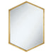Bledel - Hexagonal Wall Mirror - Gold - Simple Home Plus