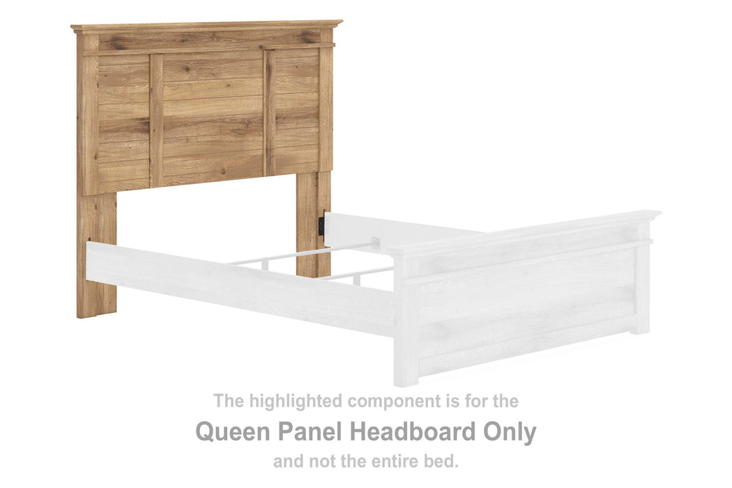 Makidern - Queen Panel Headboard - Tan - Simple Home Plus