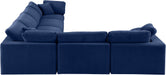 Comfy - 6 Piece Velvet Modular Corner Sectional - Simple Home Plus