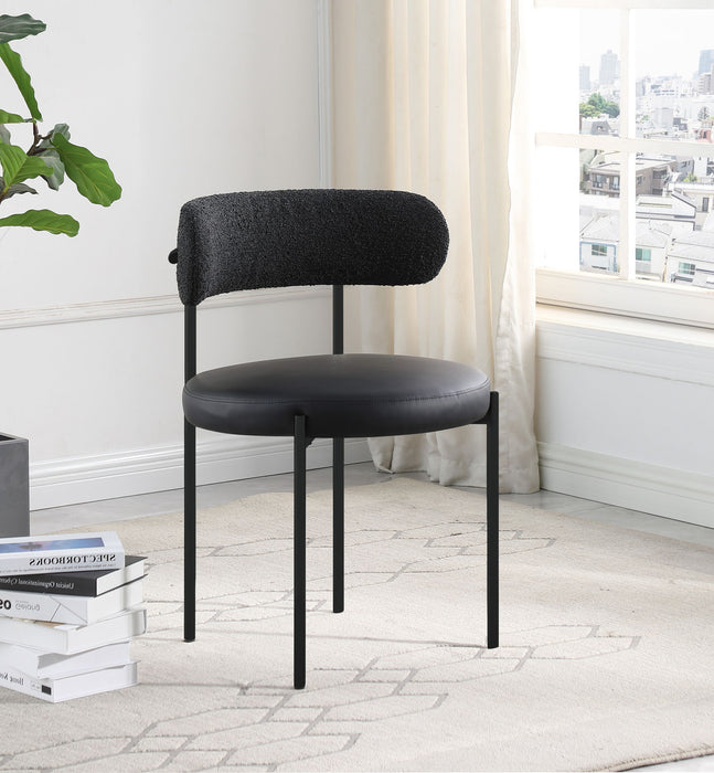 Beacon - Faux Leather Dining Chair With Black Legs (Set of 2) - Simple Home Plus