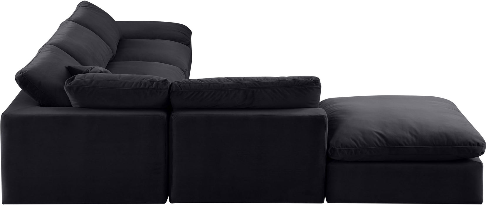 Comfy - 6 Piece Velvet Modular Sectional - Simple Home Plus