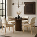 Navo - Faux Leather Upholstered Dining Chair - Natural Base - Simple Home Plus