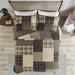 Winter Hills - King Oversized Quilt Set - Tan - Simple Home Plus