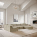 Shaggy - 6 Piece Modular U-Shaped Sectional - Simple Home Plus