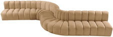 Arc - Velvet 8 Piece Curved Modular Sofa - Simple Home Plus