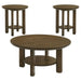Ottowa - Round Wood Coffee Table Set - Simple Home Plus