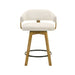 Callah - Contemporary Natural Wood Counter Height Kitchen Bar Stool - Simple Home Plus