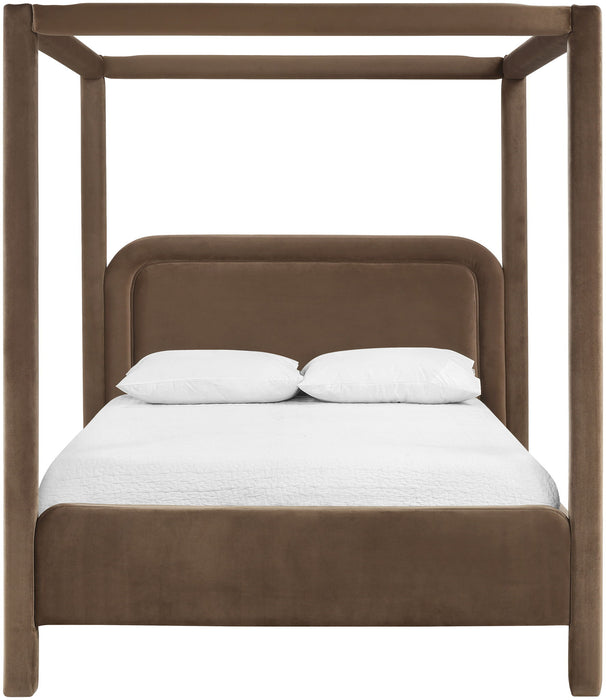 Salina - Velvet Upholstered Bed - Simple Home Plus