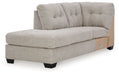 Mahoney - Laf Corner Chaise - Pebble - Simple Home Plus