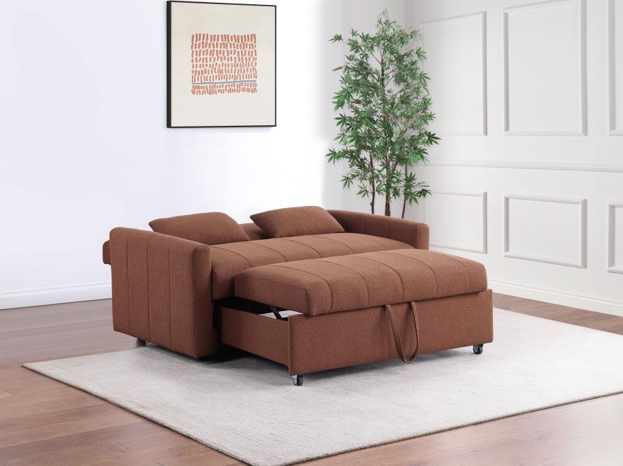 Portland - Boucle Upholstered Sleeper Sofa Bed - Simple Home Plus