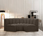 Arc - Boucle Fabric 3 Piece Modular U-Shaped Sofa - Simple Home Plus