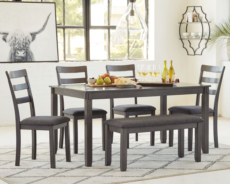 Bridson - RECT DRM Table Set (Set of 6) - Gray - Simple Home Plus