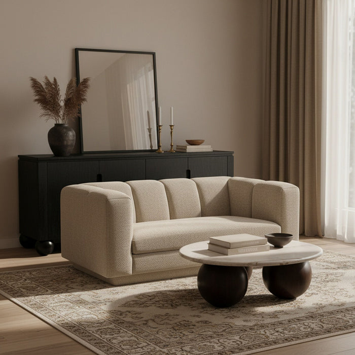 Modari - Fabric Upholstered Loveseat - Simple Home Plus