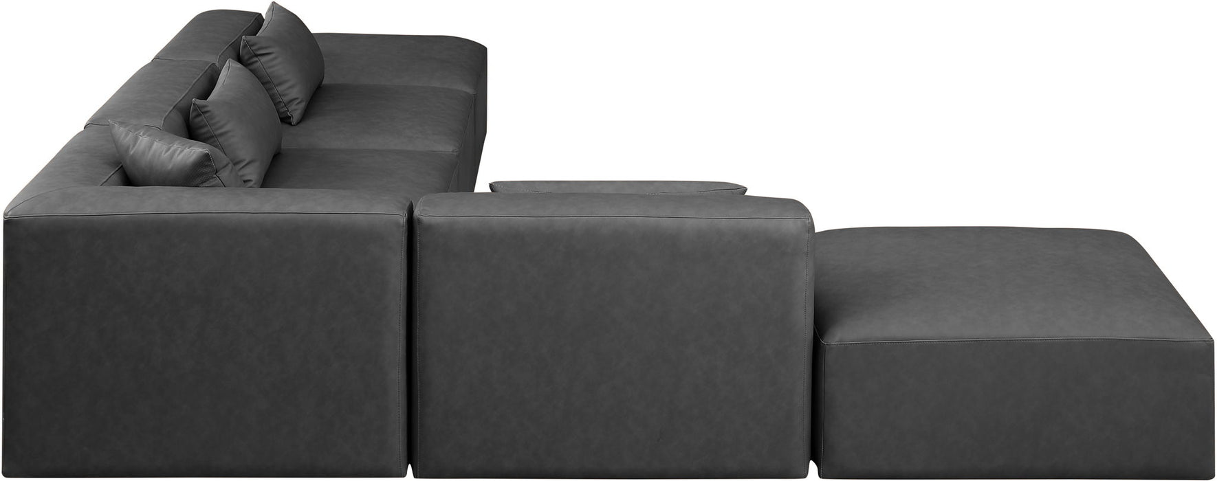 Cube - 6 Piece Modular Corner Armless Sectional - Simple Home Plus