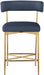 Rivage - Durable Stool With Gold Frame (Set of 2) - Simple Home Plus