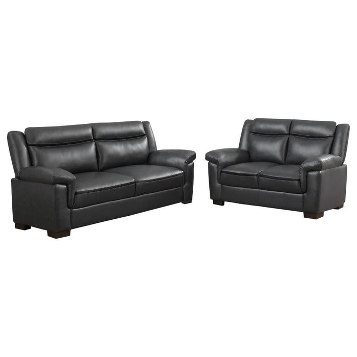 Arabella - Upholstered Padded Arm Sofa Set - Simple Home Plus