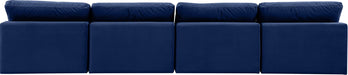 Comfy - Velvet Modular Armless Sofa 4 Seats - Simple Home Plus