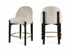 Torino - Counter Stool With Brushed Black Base - Simple Home Plus