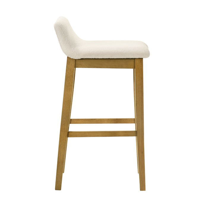 Annikah - Modern Transitional Wood Bar Height Kitchen Bar Stool - Simple Home Plus