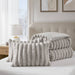 Jasmine - King Ultrasoft Ribbed Comforter Set - Light Gray - Simple Home Plus
