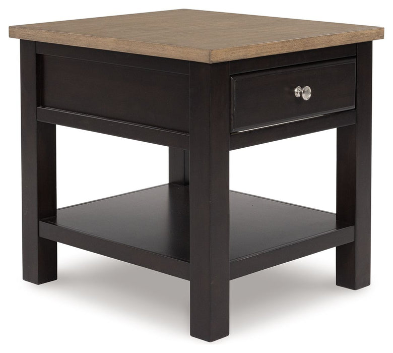 Drazmine - Brown - Rectangular End Table - Simple Home Plus