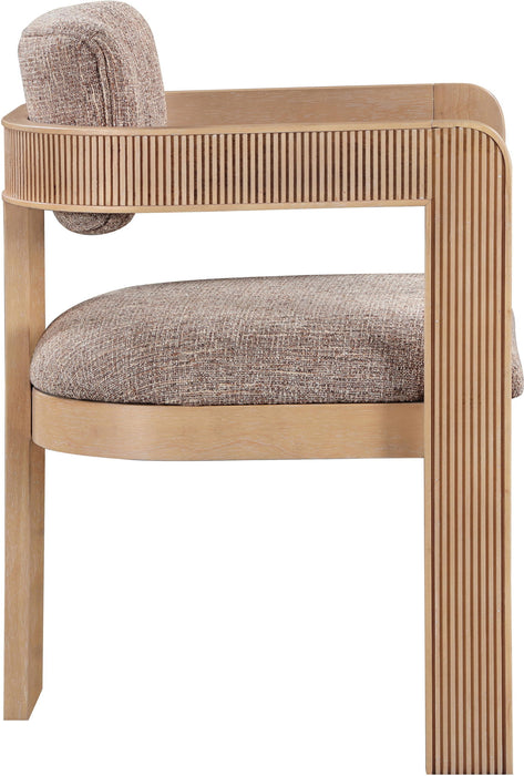 Sacha - Linen Dining Chair With Natural Base (Set of 2) - Simple Home Plus