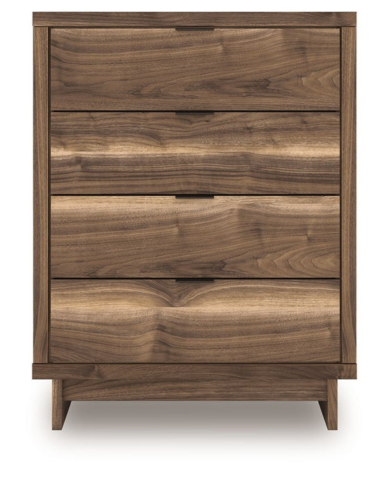 Chirason - Brown - Four Drawer Chest - Simple Home Plus