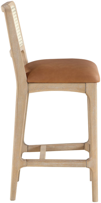 Atrium - Counter Stool With Brushed Natural Base (Set of 2) - Simple Home Plus