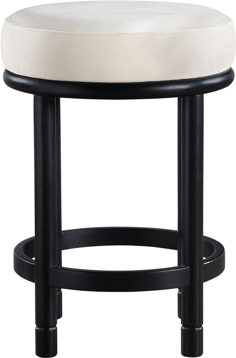Monette - Counter Stool With Black Base - Simple Home Plus