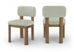 Paloma - Vegan Leather Upholstered Dining Chair (Set of 2) - Brown Frame - Simple Home Plus