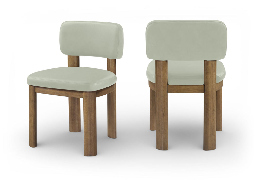 Paloma - Vegan Leather Upholstered Dining Chair (Set of 2) - Brown Frame - Simple Home Plus