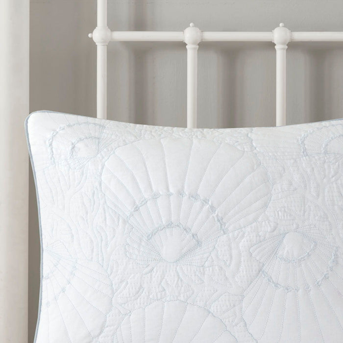 Crystal Beach - Queen - Comforter Set - White - Simple Home Plus