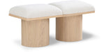 Pavilion - 2 Piece Modular Bench With Natural Base - Simple Home Plus